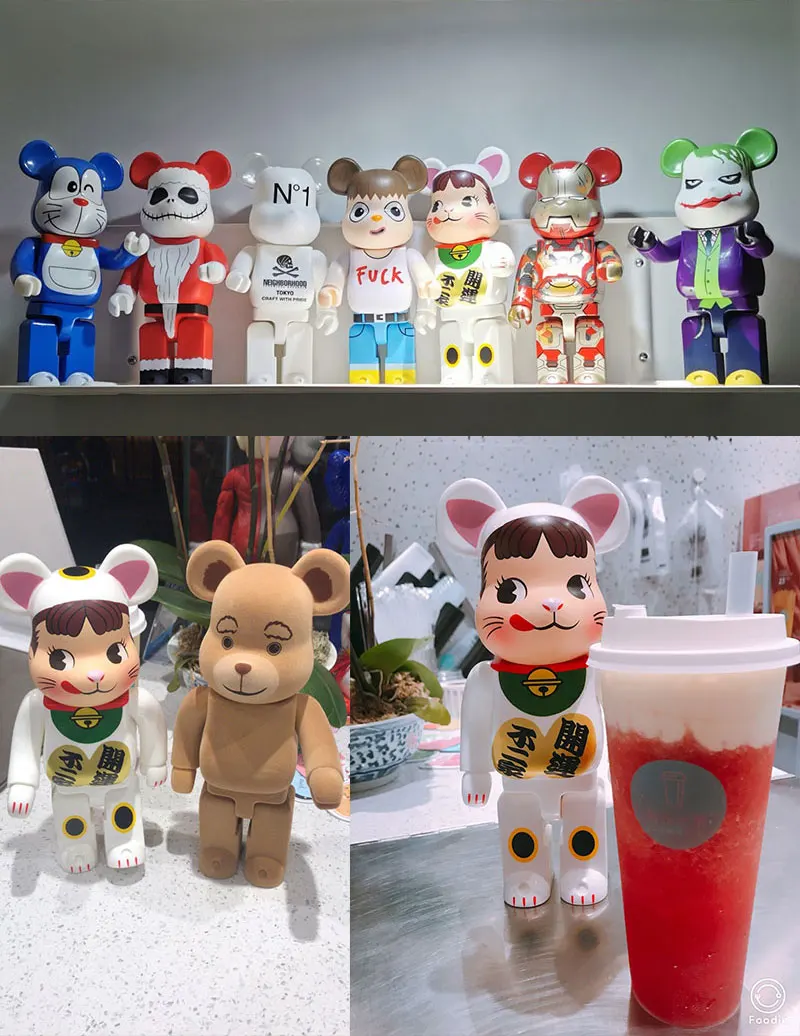 

Hot Sale 400% Bearbricklys 28CM Action Figures Gift Trend bear