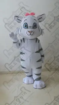

quality white tiger mascot costumes cartoon wild animal tiger mascot design