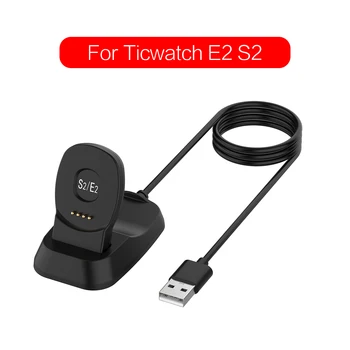 

1pc Portable Wireless Fast Charge Charger USB W/Data Charging Cable Function Dock Smart Watch Accessories For Ticwatch E2/S2