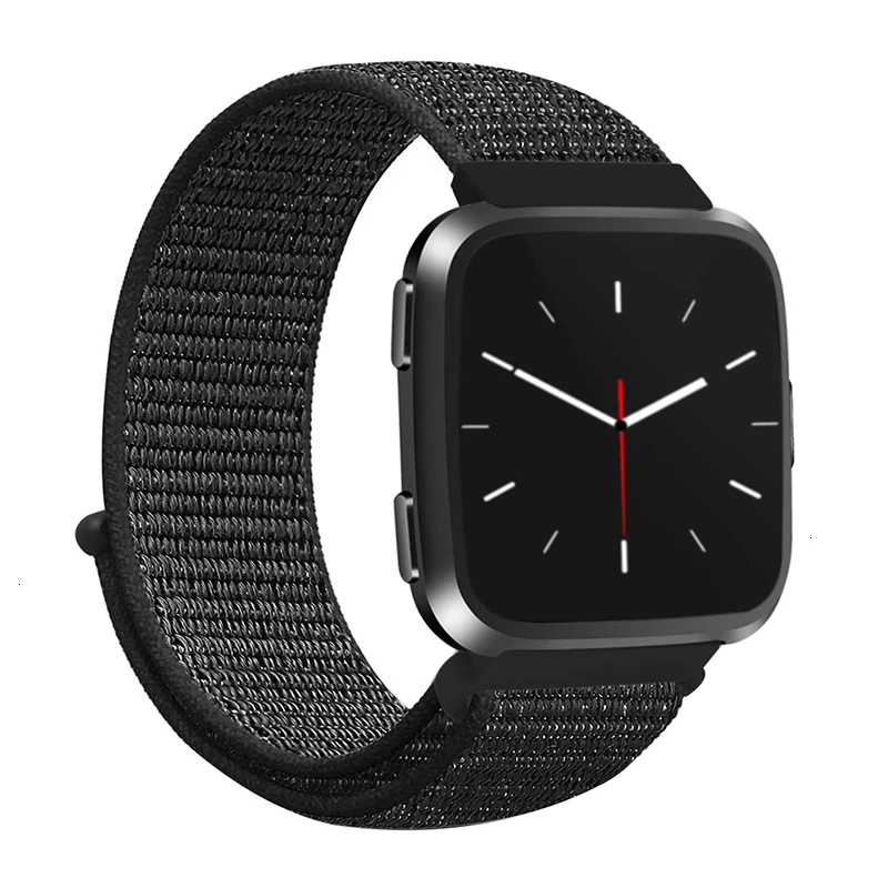 Black Nlyon ремешок для Fitbit Versa 2 Lite Мягкий Нейлоновый сменный Браслет для Fitbit Versa Lite band Edition аксессуары для умных часов - Цвет ремешка: Black