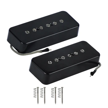 

Set of Neck Bridge Soap Bar P90 Pickup Alnico 5 Electric Guitar Pickup Single Coil Guitar Parts Black