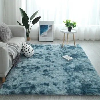 

Gradient Solid Carpet Thick Rugs Non-slip Mat Bathroom Area rug for Living Room Soft Fluffy Child Bedroom Mats Carpets alfombra