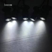 4 шт./лот, черный комнатный светильник, 12 В, мини, 1 Вт, светодиодный настенный светильник из алюминиевого сплава, вращающийся на 360 градусов, Точечный светильник для витрины, витрины, шкафа