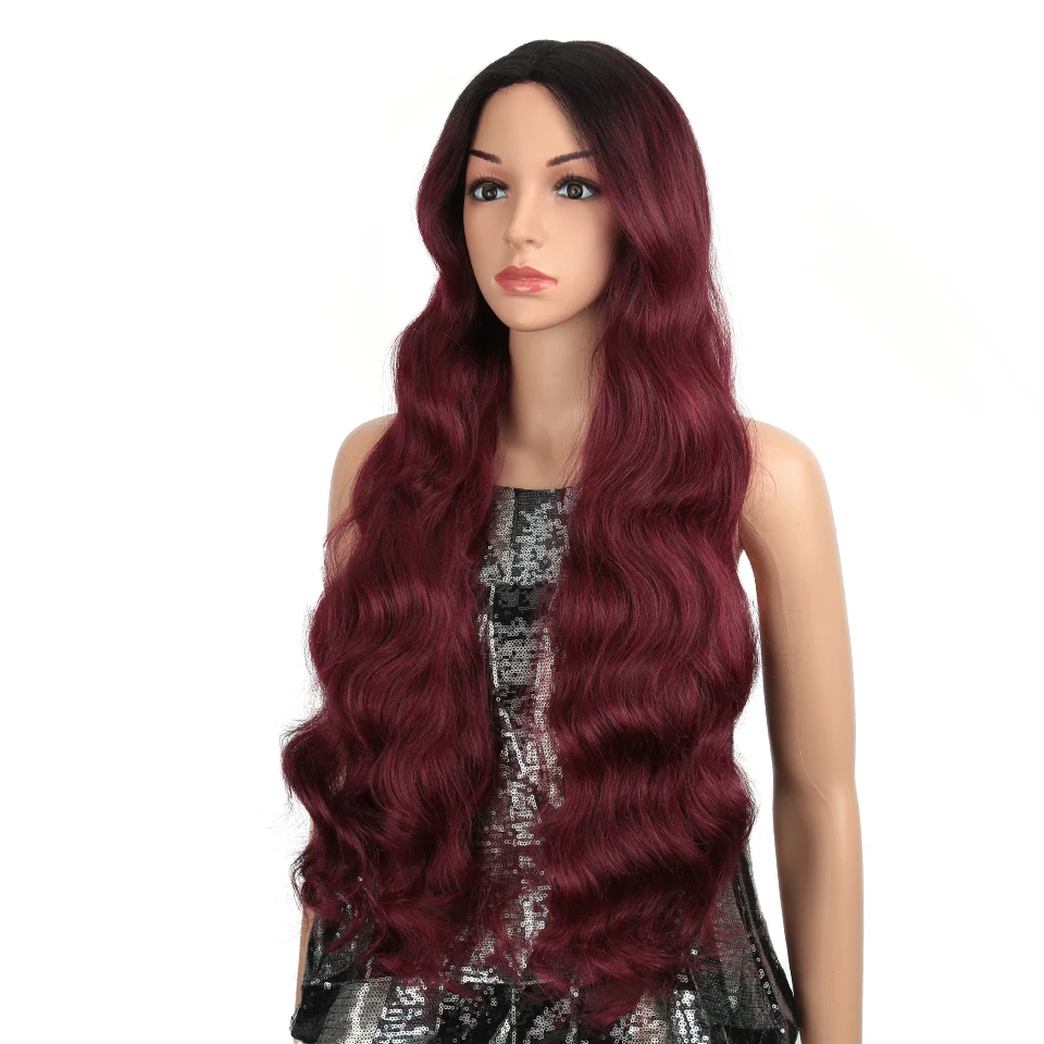 Волшебный 28 дюймов 6 COLRO длинный волнистый парик для черных женщин синтетический светлый парик для косплея термостойкий афроамериканский синтетический парик