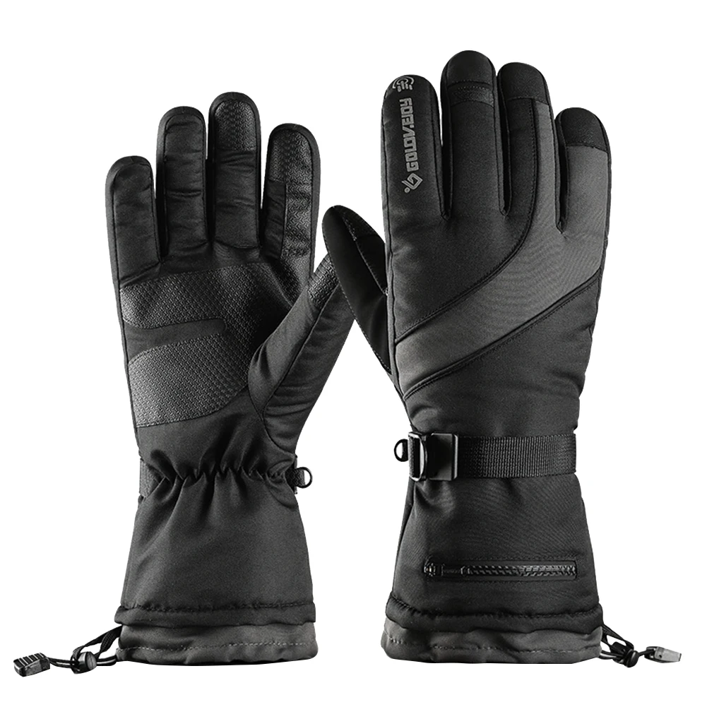 Водонепроницаемые зимние теплые перчатки, мужские лыжные перчатки, перчатки для сноуборда, мотоциклетные перчатки для езды, зимние перчатки с сенсорным экраном