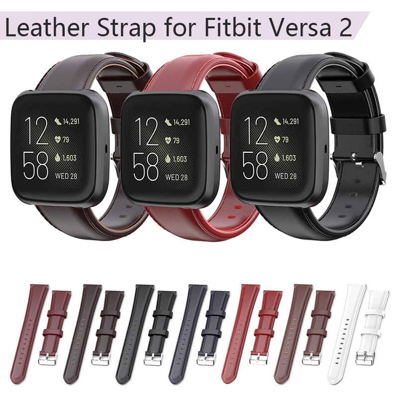 Ремешок для часов с пряжкой Для Fitbit Versa 2 Versa Lite кожаный ремешок для часов 23 мм сменный ремешок для умных часов спортивный браслет