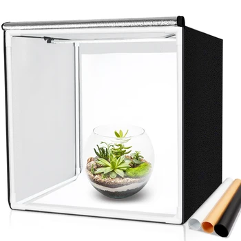 

M40II Light Box 40x40 Photo Box Photography Folding Tent Softbox Portable Lightbox with LED Light Board for Toy Jwerly Shooting