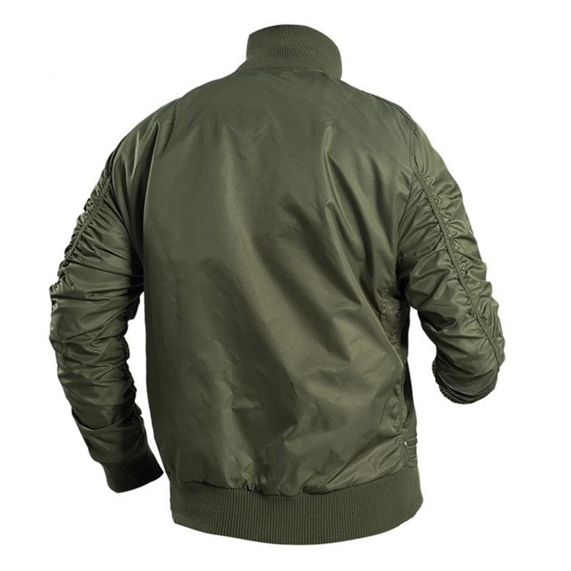 Men MA-1 Outdoor High Quality Jacket Waterproof Windproof Breathable Large Capacity Pocket Trekking Camping Male Bomber Jackets