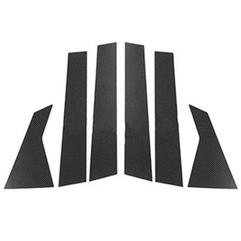 

Carbon Fiber Black Door Pillar Post Covers Trims for Honda Civic 2016 2017-2019