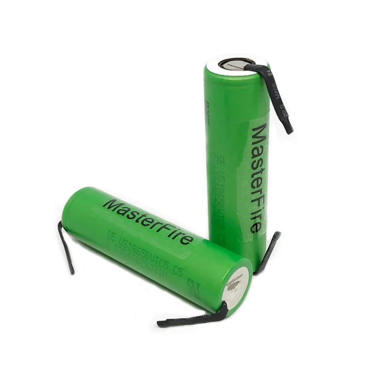 MasterFire 4pcs/lot Original US18650VTC5 18650 3.7V 2600mAh high drain 30A vtc5 battery for Sony vaporizer batteries+ DIY Nickel