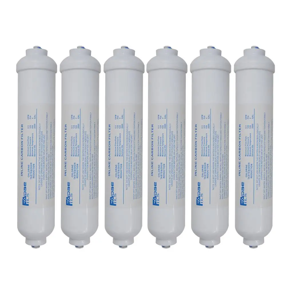 Universal Exterior Refrigerator Icemaker Water Filter 2"x10 Inch Inline