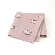 Детское одеяло s для новорожденных, трикотажное покрывало для кроватки, супер мягкое детское одеяло для мальчиков и девочек, одеяло для пеленания, 100*80 см, одеяла для малышей