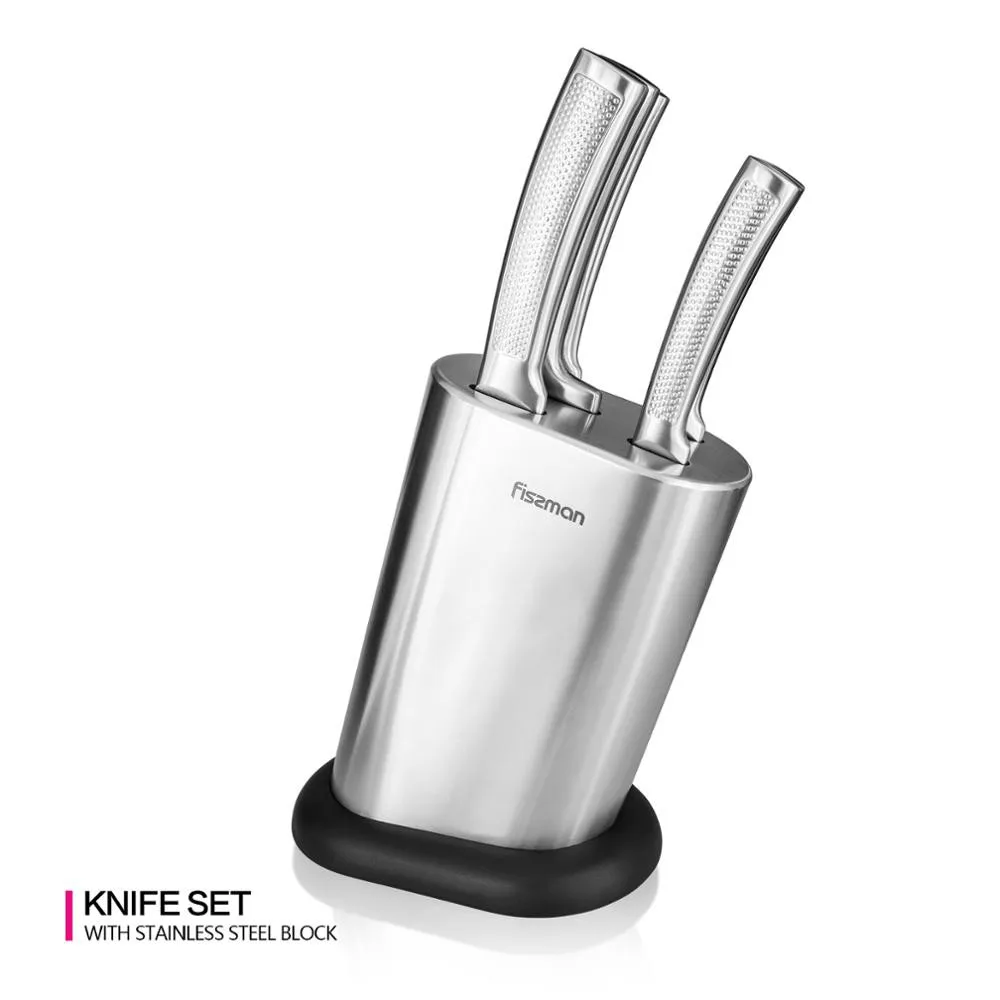 

Juego de cuchillos de cocina de acero inoxidable serie NATORI con juego de cuchillos de Block-5pcs de acero inoxidable