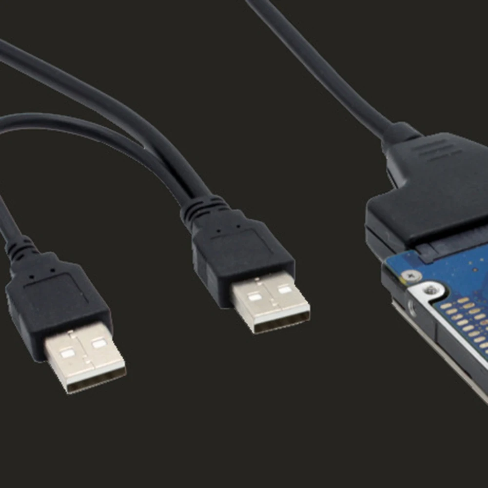 Жесткий диск конвертер USB 2,0 адаптер SATA 7+ 15 Pin кабель для 2,5 дюймов жесткий диск для ноутбука