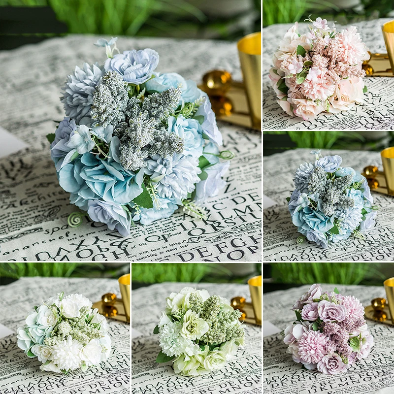 Искусственные шелковые розы для украшения дома, вечерние украшения, подарки