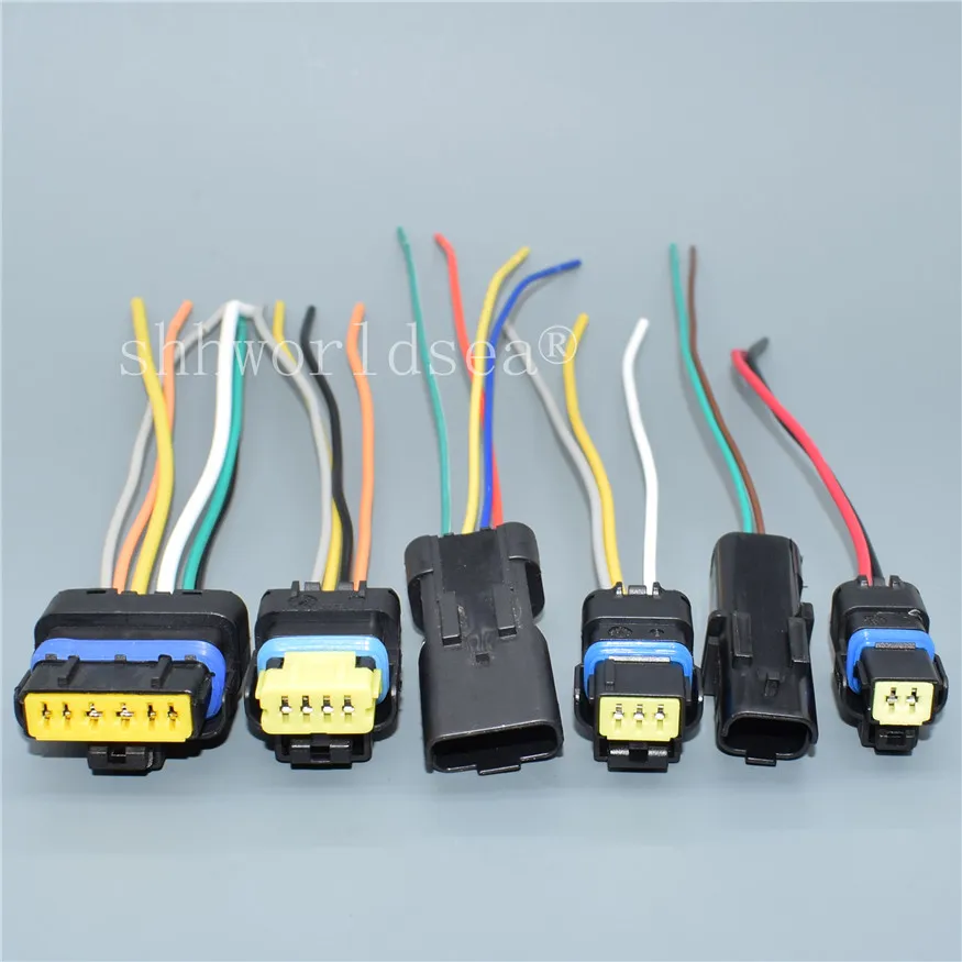 Set Connettori Elettrici Rapidi 1-6 Poli | Impermeabili A Crimpare Per Auto Moto