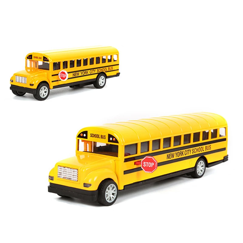 

1:24 Kids School Bus Model Toy Metal Alloy Pull Back Diecasts High Simulation Vehicles Collection Gift for Children Boy F2002