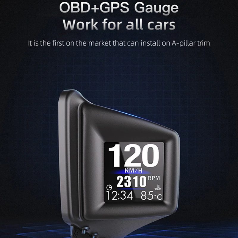  ý ú ǻ  ÷, OBD + GPS ǽð ӵ RPM   , ڵ ˶ LCD HUD
