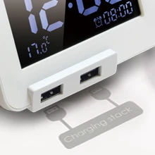Homtime колонка с USB светодиодные цифровые настольные часы Bluetooth Колонка для чтения