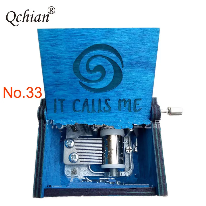 

Ocean Romance Moana Keychain Wooden Shell Stainless Steel Movement Hand-cranked Music box Keychainn birthday Gift for Girls