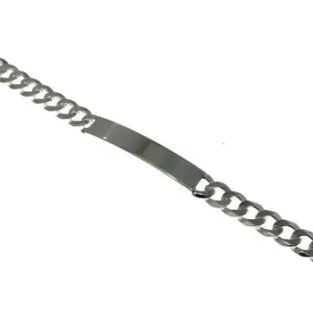 

2 sided lapidated barbed bracelet with central plate