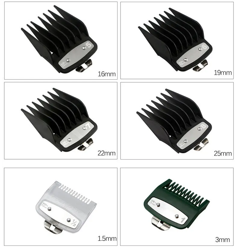 universal hair clipper cutting comb cover, barber shop trimmer protective gear accessory limit comb hairdressing tool