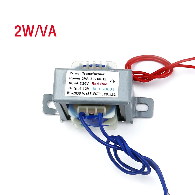 Power Transformer 2W EI Output Voltage copper core Input 220V 380V Spot Welder Step Down 6V 9V 12V 15V 24V
