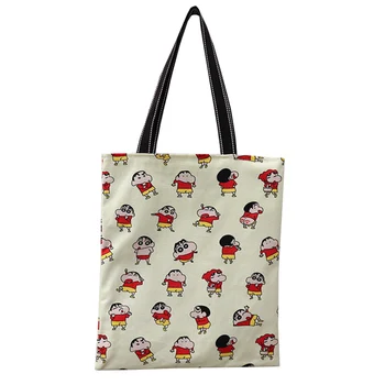 

Crayon Shin-chan Shoulder Canvas Bags Harajuku Casual Messenger Bag Big Handbag Retro Women Bag Purse