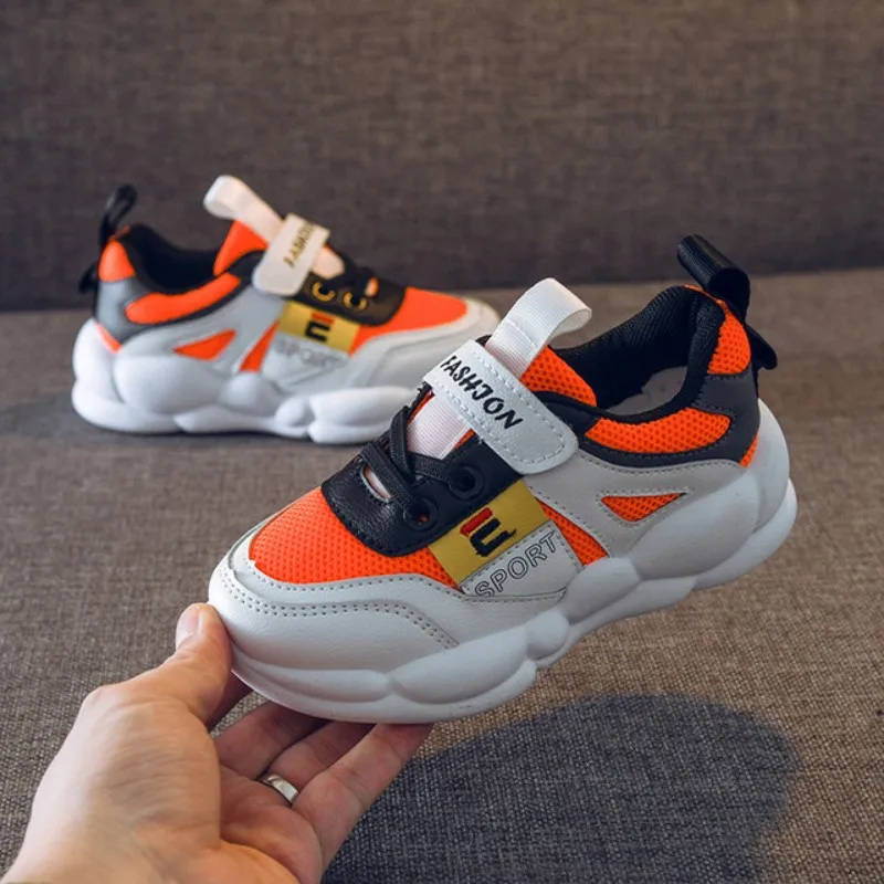 

2019 Boys Shoes Kids Children Casual Shoes Brand Kids PU Mesh Sneakers Sport Shoes Fashion Casual Children Boy Sneakers
