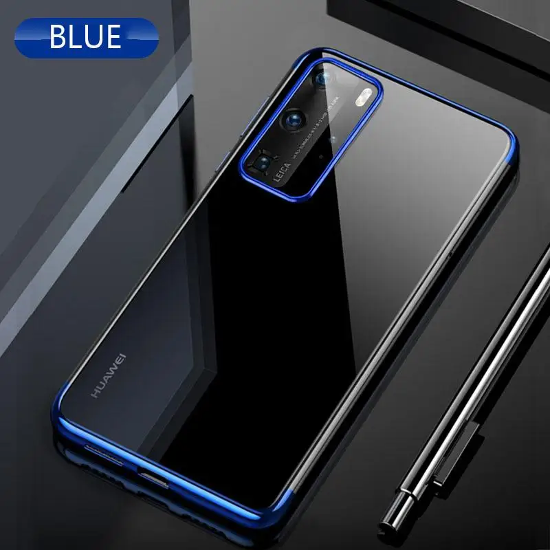 Soft-Case-For-Huawei-P40-P40-Pro-Case-Luxury-Clear-Soft-TPU-Silicon-Plating-Phone-Cover (1)