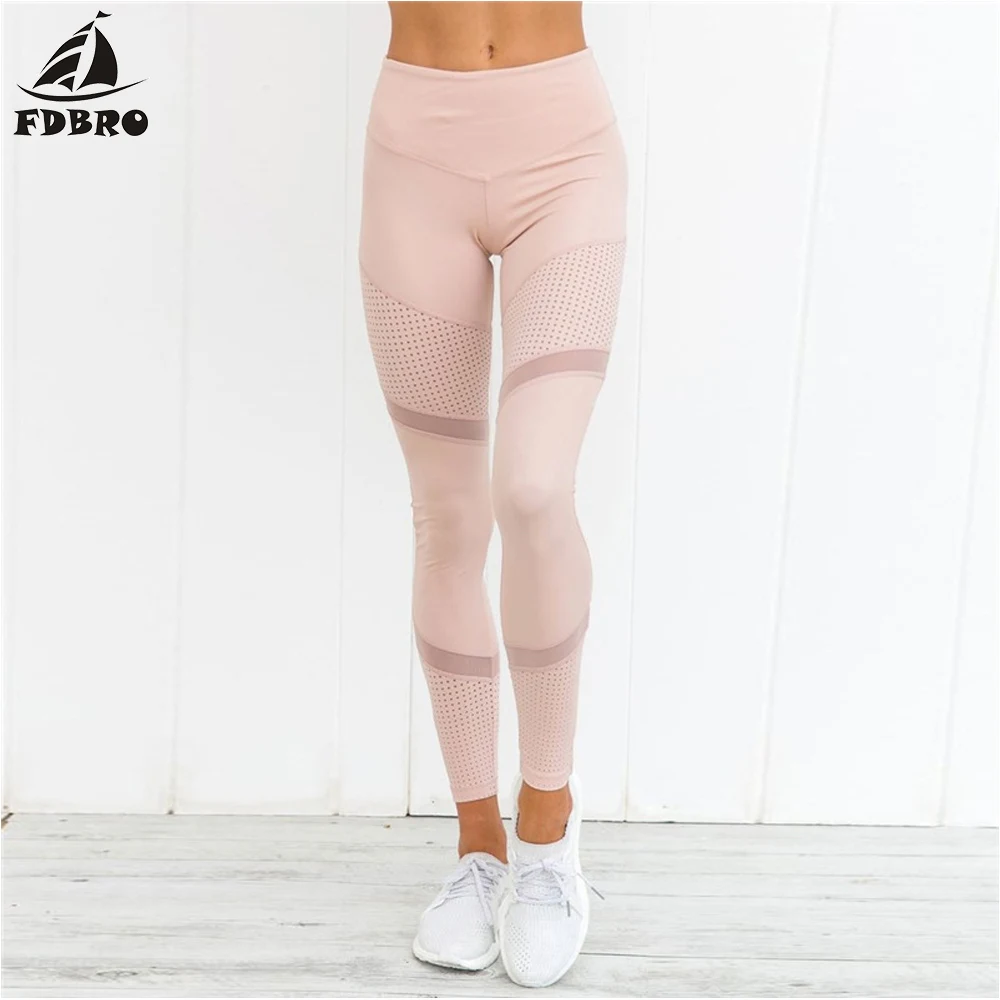 Pants FDBRO, новинка, тонкая спортивная одежда для спортзала, спортивный бюстгальтер, леггинсы, Женская сетчатая одежда, комплект для йоги, женский спортивный костюм, штаны, сексуальные топы - Цвет: Pants