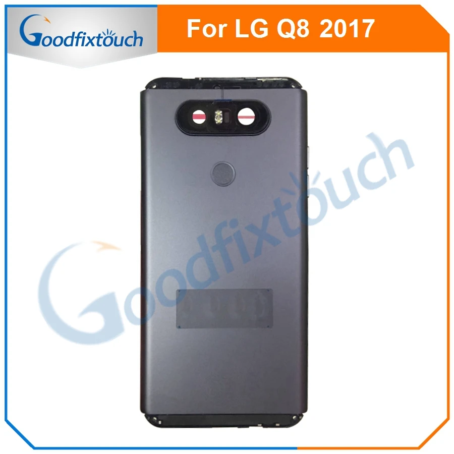 For LG Q8 back cover Battery Cover backcover Back Housing Door With Fingerprint Flex Cable For LG Q8 Replacement Parts (4)