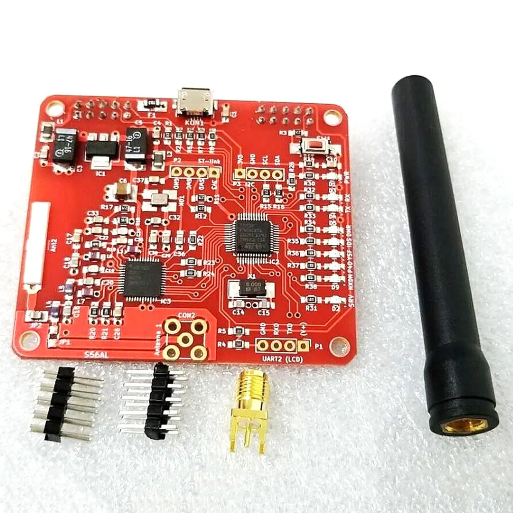 

2.0 Hotspot module Support P25 DMR YSF NXDN For Raspberry Pi type B 3B 3B+ With Antenna Board Red
