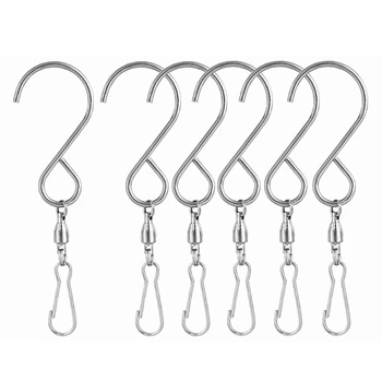 

20 Pieces of Rotating Hook Clip Suitable for Wind Chimes, Spinners, Crystal Curlers, Garden Bells, Party Supplies
