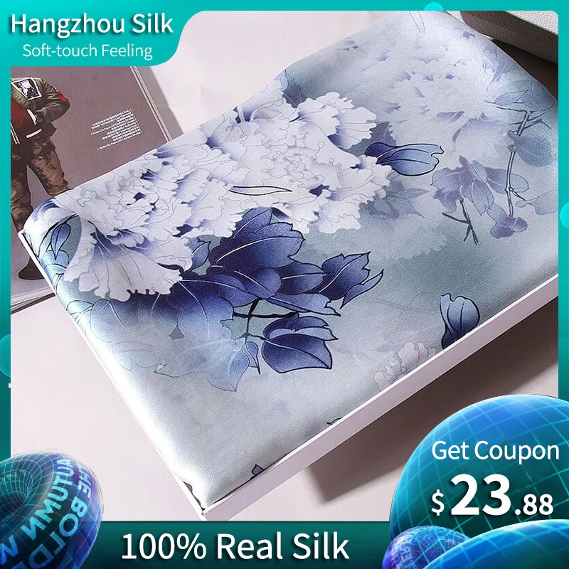 

100% Real Silk Scarf Women 2019 Brand Echarpe Shawls and Wraps for Ladies Printed Silk Foulard Femme Hangzhou Pure Silk Scarves