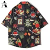 Aloha Casual Print Short Sleeve Shirt Men 2022 Summer Fashion Harajuku Beach Women Shirt Hawaii Shirts Mens Floral Ukiyo E Tops ► Photo 2/6