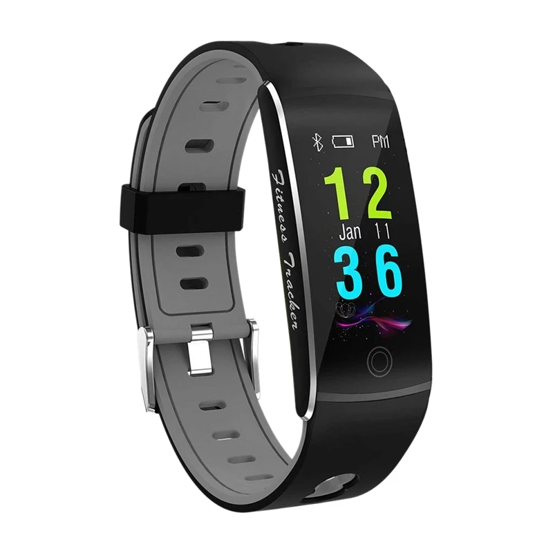 

FULL-Fitness Tracker Smart Bracelet F10 Color Display Heart Rate Monitor IP68 Waterproof PressScreen Bluetooth Pedometer Wristba