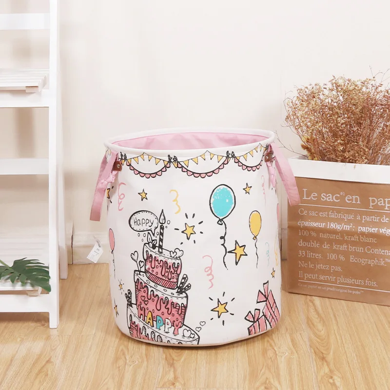 

2019 New Birthday Party Cake Storage Basket Loverly Storage Bag Storage Bin Collect and Storage