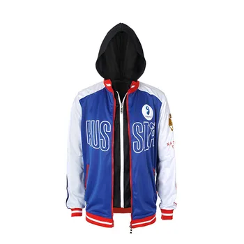 

high quality YURI on ICE Yuri Plisetsky False Two Pieces Hoodie Cosplay Costume Hooded Jacket Sportswear Daily Casual Sweatshirt