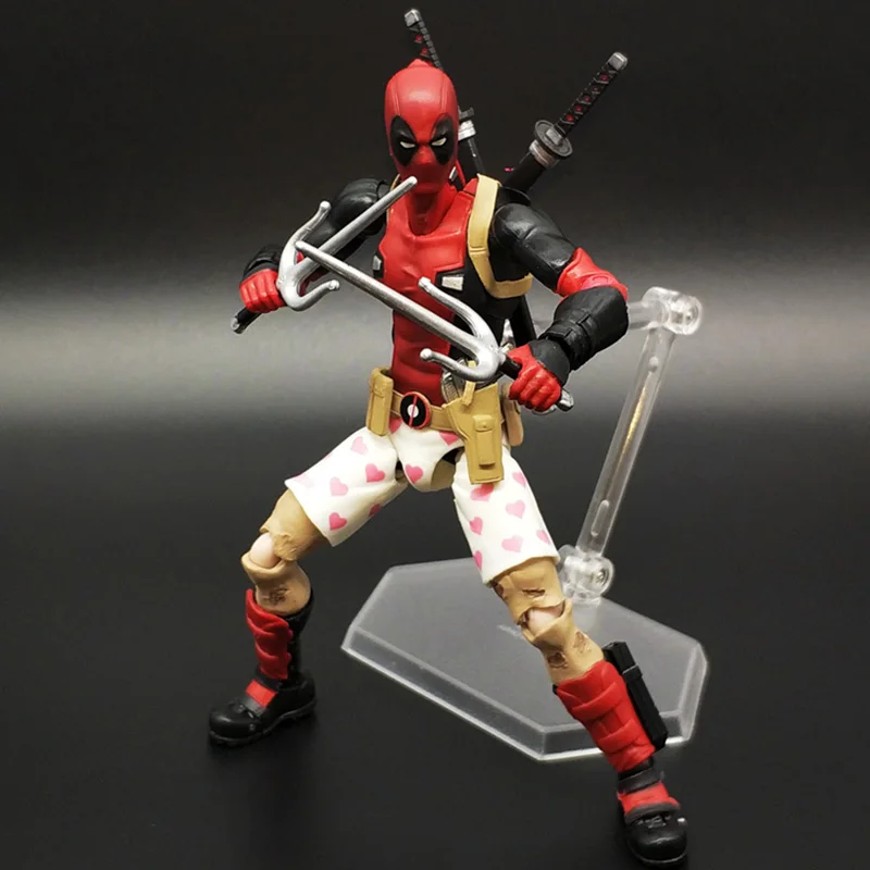 Дисней 15 см X-MAN Дэдпул Figma игрушки EX-042 DX Ver Super Hero BJD фигурка модель Рождественский