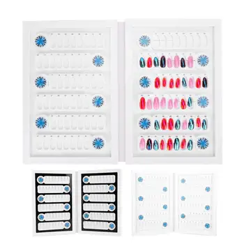 

Nail Polish Organizer 96 Grids Acrylic Nail Gel Polish Color Card Book Magnet False Nail Color Display Board Nail Display