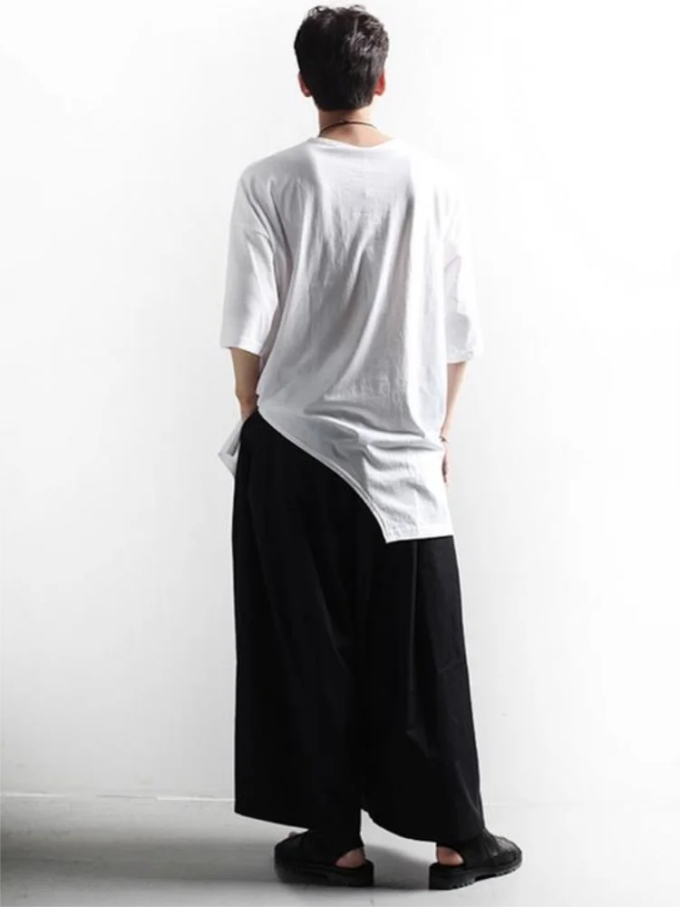Men Wide Leg Straight Pants Spring And Autumn New Slim Korean Fashion Trend Casual Casual Casual Large Pants