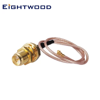 

Eightwood RF Cable Assembly U.FL(IPEX/IPX) Mini PCI to RP-SMA Female Pigtail Antenna Wi-Fi Coaxial RG178 Low Loss Cable 30cm