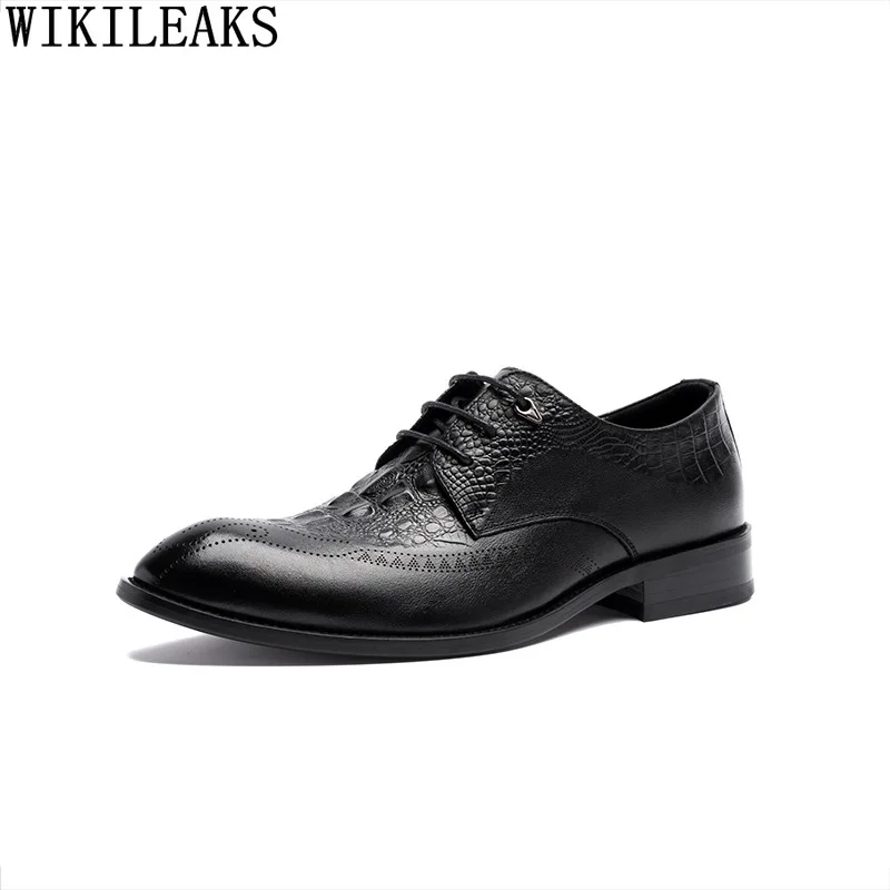 

Wedding Dress Office 2024 Dress Crocodile Shoes for Men Formal Shoes Men Oxford Shoes for Men Business Suit Zapatos De Hombre