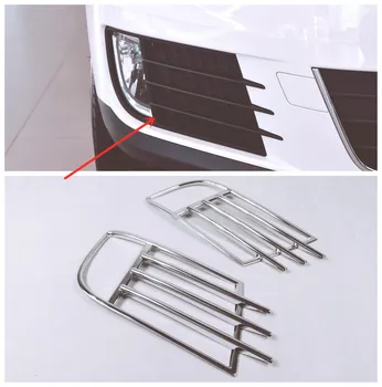 

For Tiguan 2013 2014 2015 2016 ABS Chrome Car front fog lampshade foglight cover trim auto accessories styling 2pcs