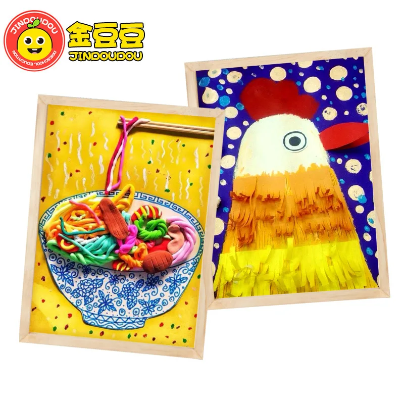 

Creative Handmade DIY Wood Stereo Only Painting Frame Snow Mud Ultra-Light Clay Frame Painting Frame Material