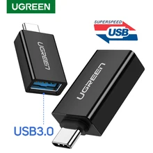 Ugreen adaptador otg usb tipo c para usb, conversor para xiaomi, samsung s10, macbook, tipo c otg adaptador usb c usbc para huawei