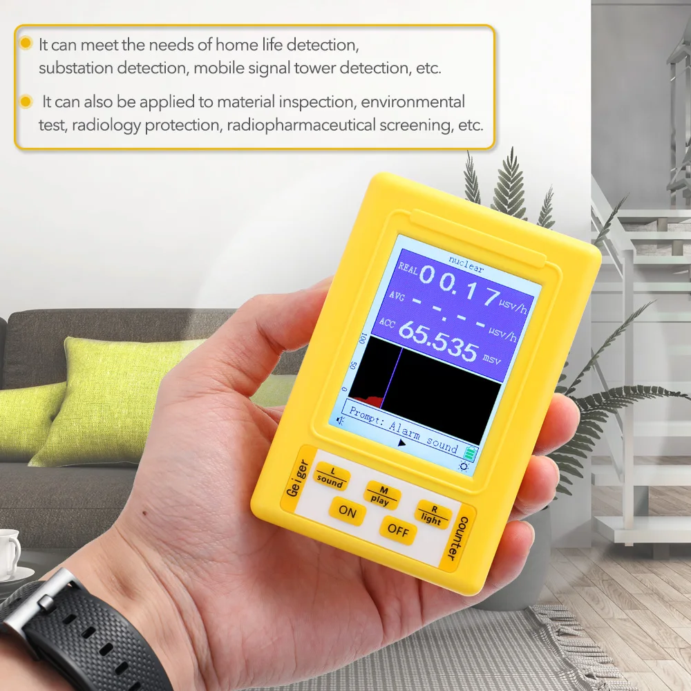 

Digital Electromagnetic Radiation Detector Geiger Counter Dosimeter Tester Counter For Electric Magnetic Field Radiation