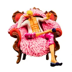 Аниме одна деталь диван сидя положение Donquixote Doflamingo сцены Статуэтка из ПВХ фигурка модель игрушки X3555