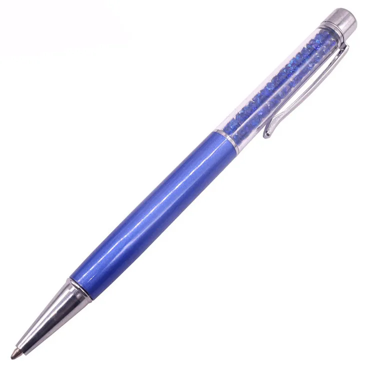 23 Цвета Кристалл шариковая ручка креативный пилот Стилус для письма канцелярские ручка для офисов и школ шариковая ручка чернил черный синий - Цвет: Drilling dark blue